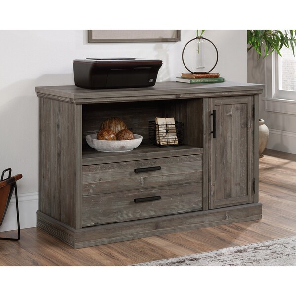 Sauder Aspen Post Small Credenza Pp , Spacious top features strong and lightweight 1 in. panel construction 433682 - main